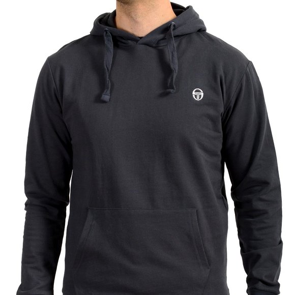 Sergio Tacchini Men's Blue Hooded Sweat Iconic Sweater Hoodie